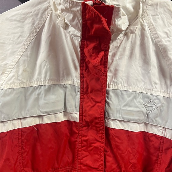 Y2K vintage Limelight Ski Jacket Shell Red and White Sz M - Picture 15 of 15